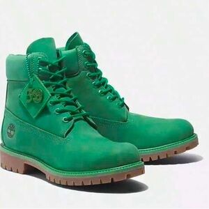 NEW with box MEN’S AWESOME GREEN TIMBERLAND 50th ANNIVERSARY BOOTS SIZE 10.5